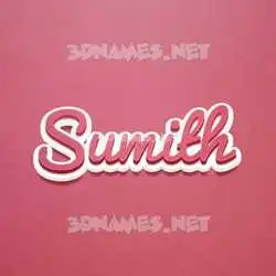 sumith in Red Scribble style - 3D name wallpaper