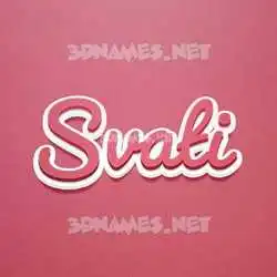 svati in Red Scribble style - 3D name wallpaper