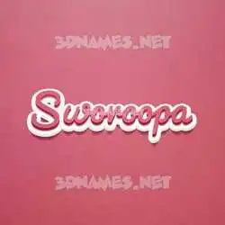 sworoopa in Red Scribble style - 3D name wallpaper
