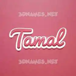 tamal in Red Scribble style - 3D name wallpaper