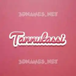 tannutassi in Red Scribble style - 3D name wallpaper