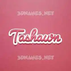 tashawn in Red Scribble style - 3D name wallpaper