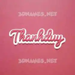 thanhduy in Red Scribble style - 3D name wallpaper