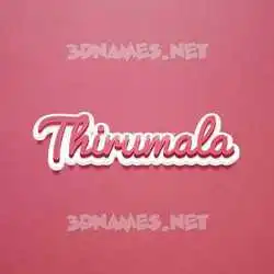 thirumala in Red Scribble style - 3D name wallpaper