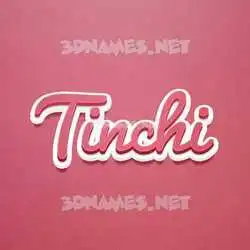 tinchi in Red Scribble style - 3D name wallpaper
