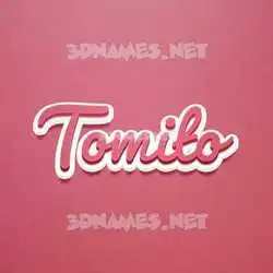 tomito in Red Scribble style - 3D name wallpaper