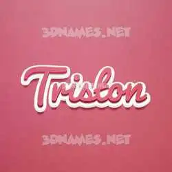 triston in Red Scribble style - 3D name wallpaper