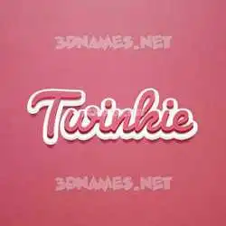 twinkie in Red Scribble style - 3D name wallpaper