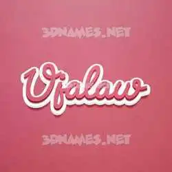 ujalaw in Red Scribble style - 3D name wallpaper