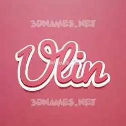 ulin in Red Scribble style - 3D name wallpaper