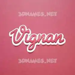 vignan in Red Scribble style - 3D name wallpaper