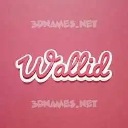 wallid in Red Scribble style - 3D name wallpaper