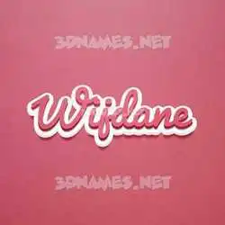 wijdane in Red Scribble style - 3D name wallpaper