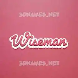 wiseman in Red Scribble style - 3D name wallpaper