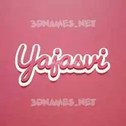 yajasvi in Red Scribble style - 3D name wallpaper