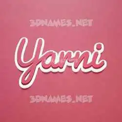 yarni in Red Scribble style - 3D name wallpaper