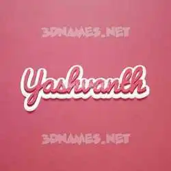 yashvanth in Red Scribble style - 3D name wallpaper