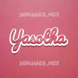 yasotha in Red Scribble style - 3D name wallpaper