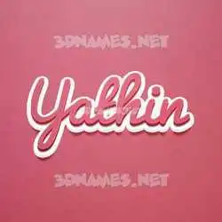 yathin in Red Scribble style - 3D name wallpaper