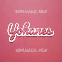 yohanes in Red Scribble style - 3D name wallpaper