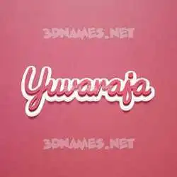 yuvaraja in Red Scribble style - 3D name wallpaper