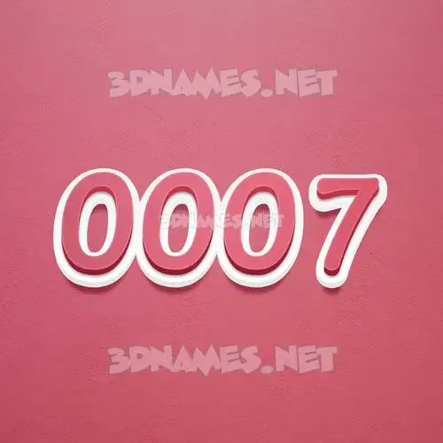 0007 in Red Scribble style - 3D name wallpaper 0007 in Red Scribble style - 3D name wallpaper
