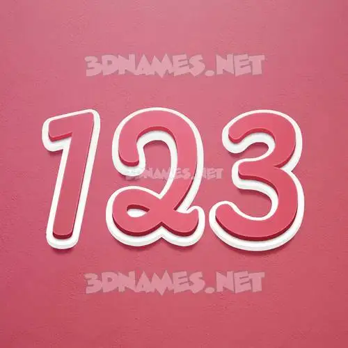123 in Red Scribble style - 3D name wallpaper 123 in Red Scribble style - 3D name wallpaper