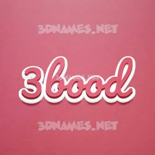 3bood in Red Scribble style - 3D name wallpaper 3bood in Red Scribble style - 3D name wallpaper