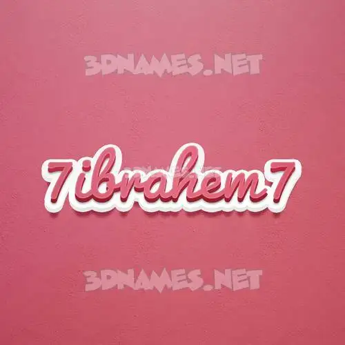 7ibrahem7 in Red Scribble style - 3D name wallpaper 7ibrahem7 in Red Scribble style - 3D name wallpaper