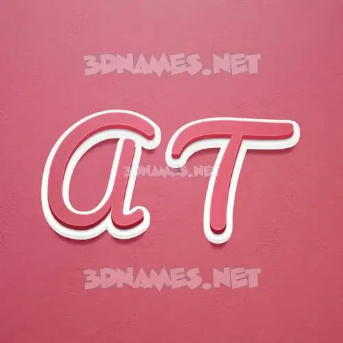 a t in Red Scribble style - 3D name wallpaper a t in Red Scribble style - 3D name wallpaper