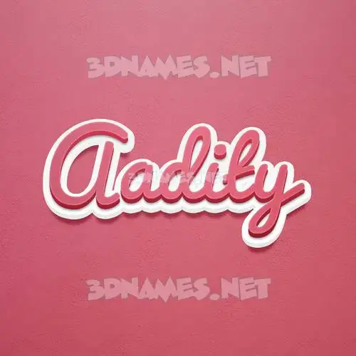 aadity in Red Scribble style - 3D name wallpaper