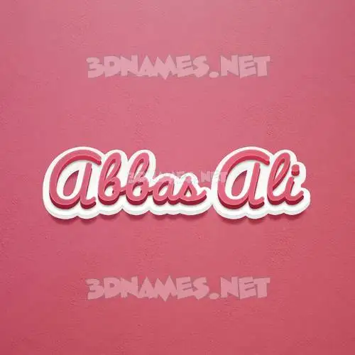 abbas ali in Red Scribble style - 3D name wallpaper abbas ali in Red Scribble style - 3D name wallpaper