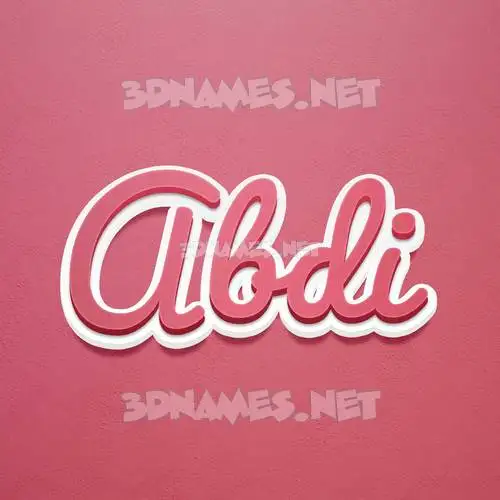 abdi in Red Scribble style - 3D name wallpaper abdi in Red Scribble style - 3D name wallpaper