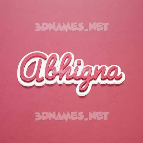 abhigna in Red Scribble style - 3D name wallpaper