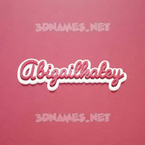 abigailkatey in Red Scribble style - 3D name wallpaper