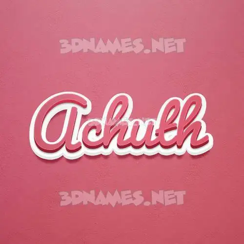 achuth in Red Scribble style - 3D name wallpaper achuth in Red Scribble style - 3D name wallpaper