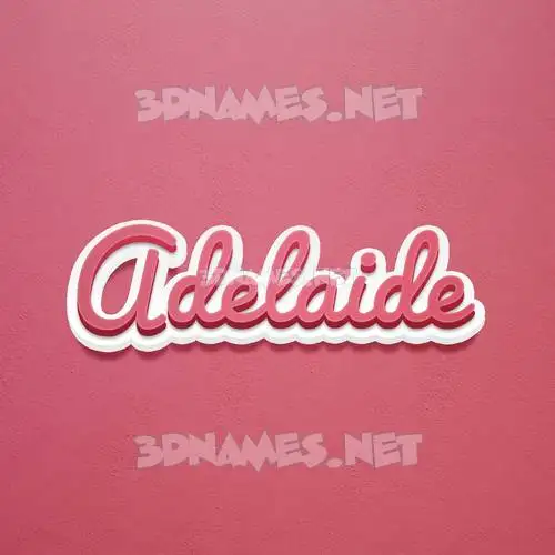 adelaide in Red Scribble style - 3D name wallpaper