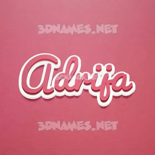 adrija in Red Scribble style - 3D name wallpaper