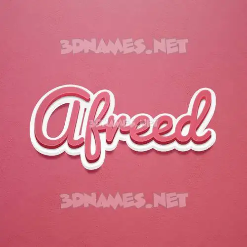 afreed in Red Scribble style - 3D name wallpaper