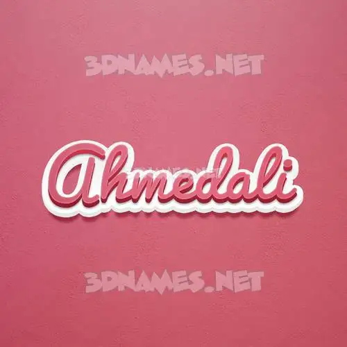 ahmedali in Red Scribble style - 3D name wallpaper ahmedali in Red Scribble style - 3D name wallpaper