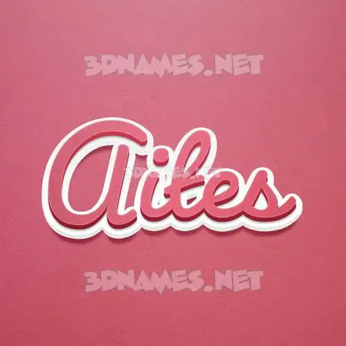 aites in Red Scribble style - 3D name wallpaper aites in Red Scribble style - 3D name wallpaper