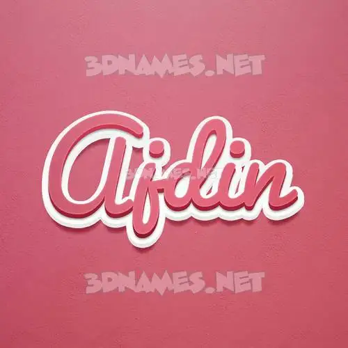 ajdin in Red Scribble style - 3D name wallpaper