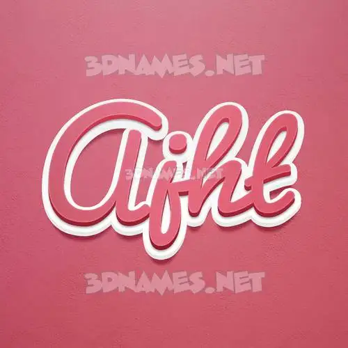 ajht in Red Scribble style - 3D name wallpaper