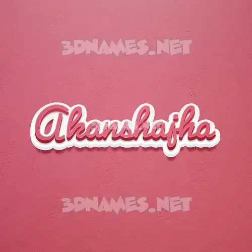 akanshajha in Red Scribble style - 3D name wallpaper
