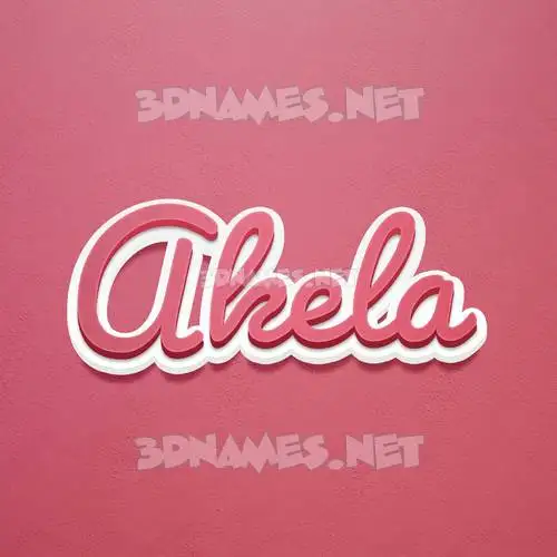 akela in Red Scribble style - 3D name wallpaper