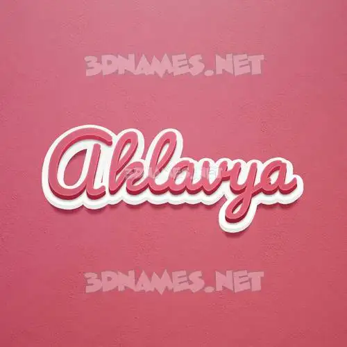 aklavya in Red Scribble style - 3D name wallpaper