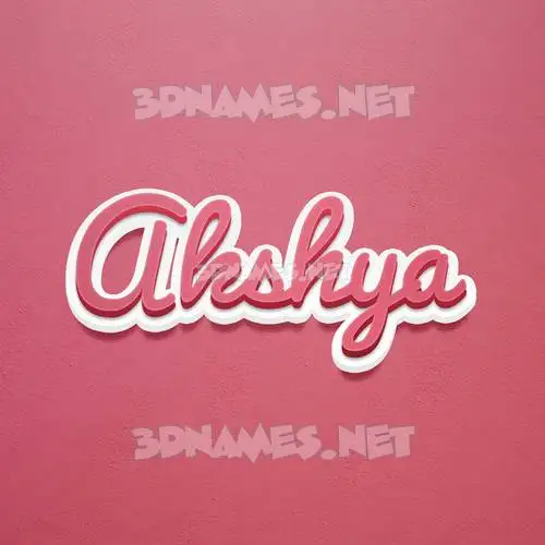 akshya in Red Scribble style - 3D name wallpaper