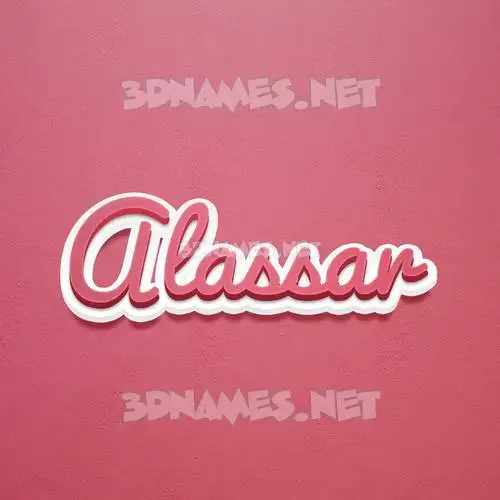 alassar in Red Scribble style - 3D name wallpaper alassar in Red Scribble style - 3D name wallpaper
