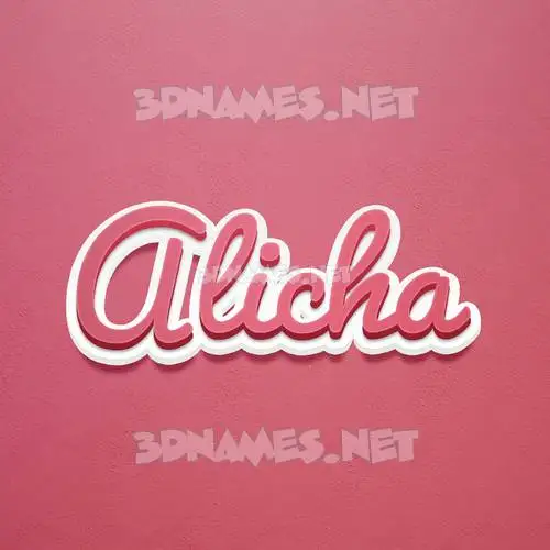 alicha in Red Scribble style - 3D name wallpaper alicha in Red Scribble style - 3D name wallpaper