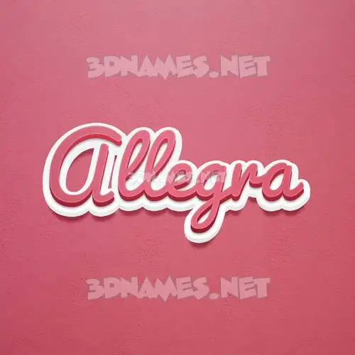 allegra in Red Scribble style - 3D name wallpaper allegra in Red Scribble style - 3D name wallpaper